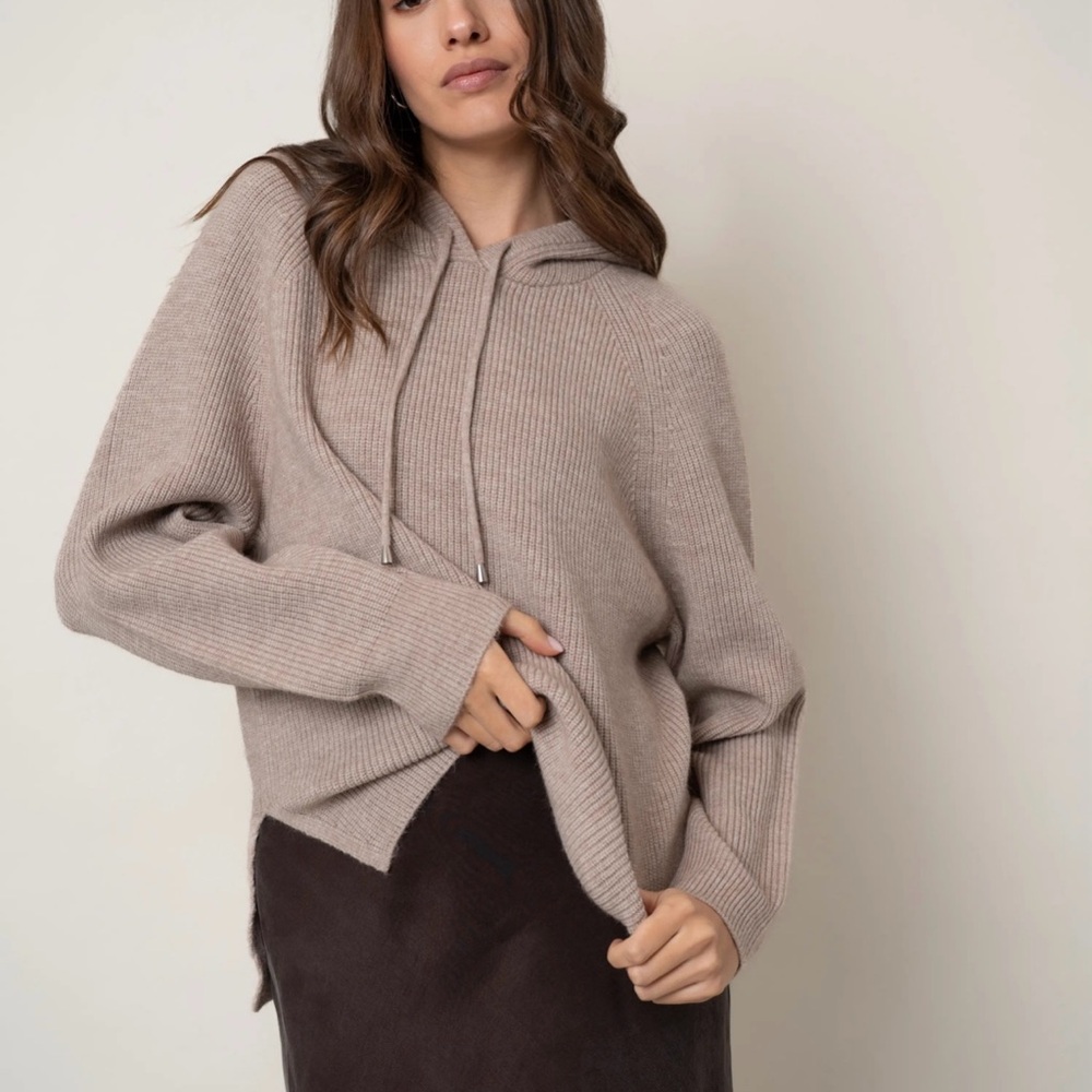 Cyrus Taupe Women's Hoodie Sweater
